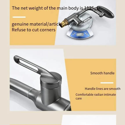 360° Rotation Modern Multifunctional Waterfall intelligent Bathroom Faucet 4 Water Outlet Mode Hot & Cold Water kitchen Faucet