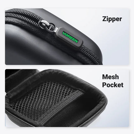 UGREEN Earphone Case Hard Headphone Bag for Airpods Earpods Sennheiser Ear Pads Wireless Bluetooth Earphone Accessories