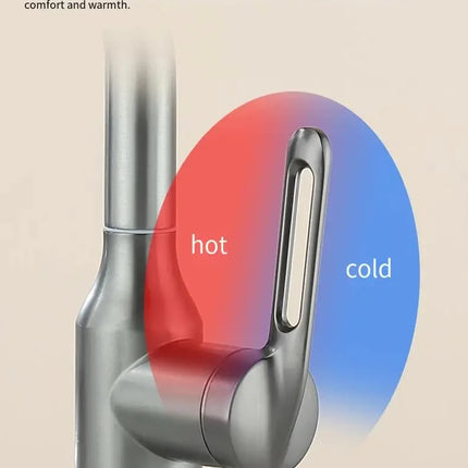 360° Rotation Modern Multifunctional Waterfall intelligent Bathroom Faucet 4 Water Outlet Mode Hot & Cold Water kitchen Faucet